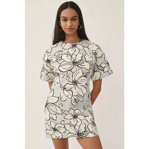 white christmas dresses Skylar Short Sleeve Denim Mini Dress in medium wash